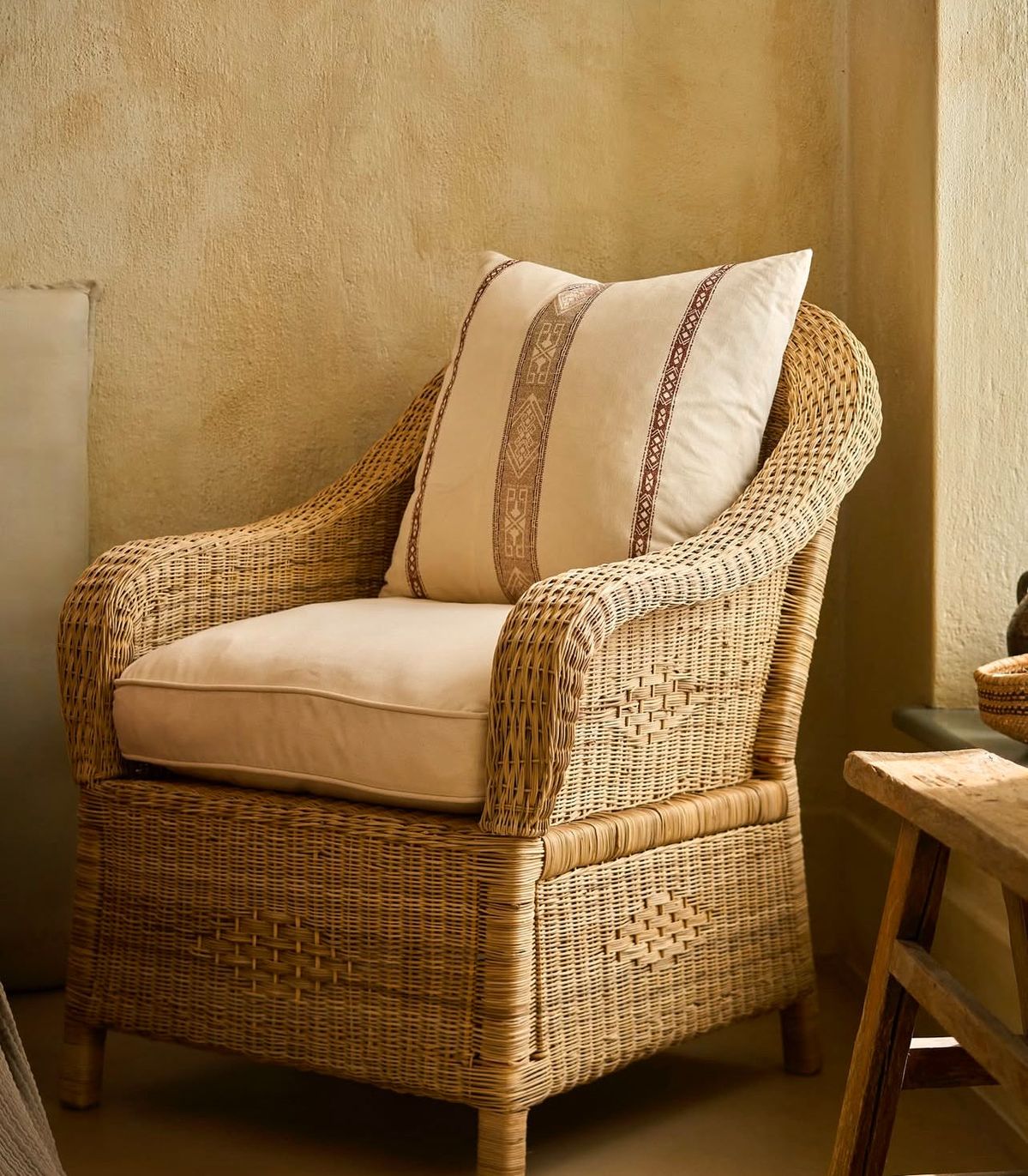 CANE SYNTHETIC CHAIR SET